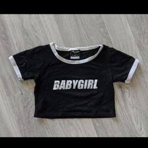 Brand new baby girl crop top